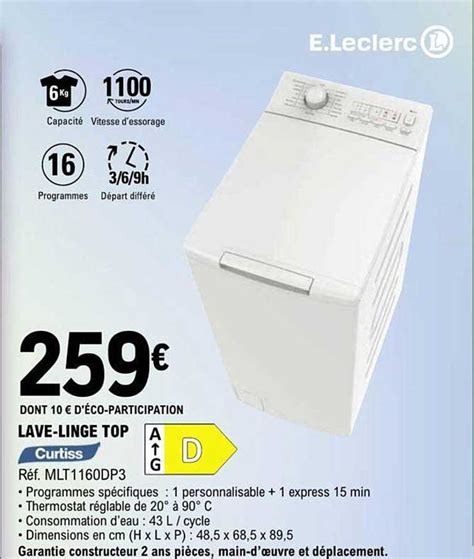 lave-linge 5 kg leclerc